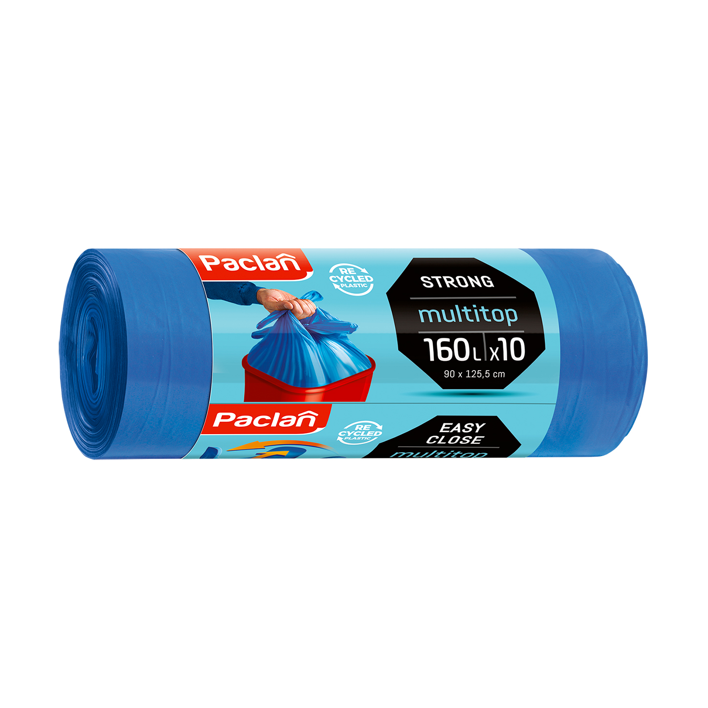Пакети для сміття Paclan MultiTop 160 л, 10 шт