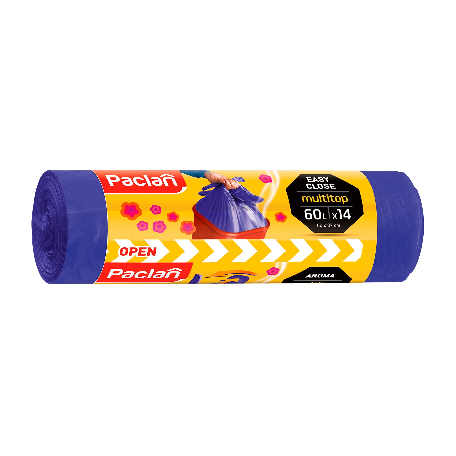 Пакети для сміття Paclan MultiTop Aroma 60 л, 14 шт